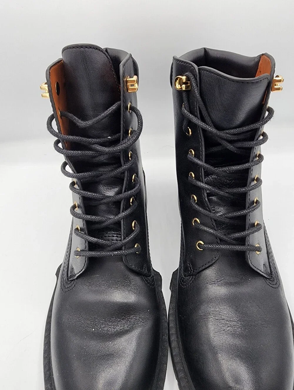 Coach Lorimer Leather Lace-Up Women’s Ankle Boots